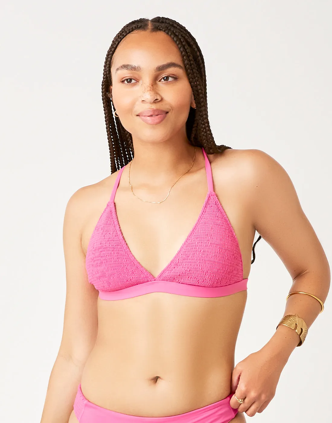 Gigi Smocked Top: Fuchsia - FINAL SALE sold by Carve Designs