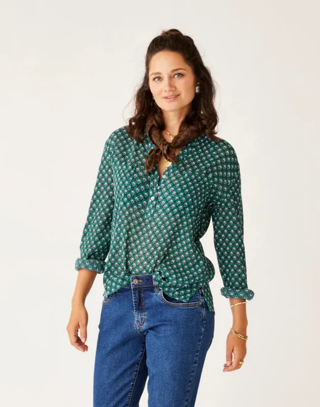 Dylan Gauze Shirt: Sanganeri sold by Carve Designs