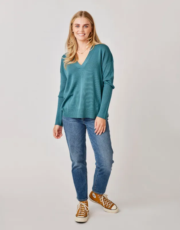 Aurora Sweater: Hydro - FINAL SALE sold by Carve Designs