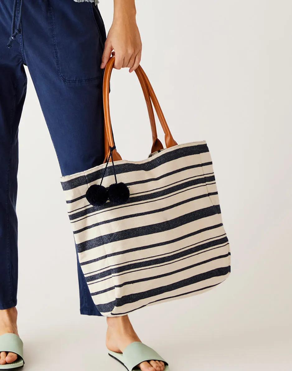 Treasure Tote: Navy Beach Stripe sold by Carve Designs product image thumbnail 2