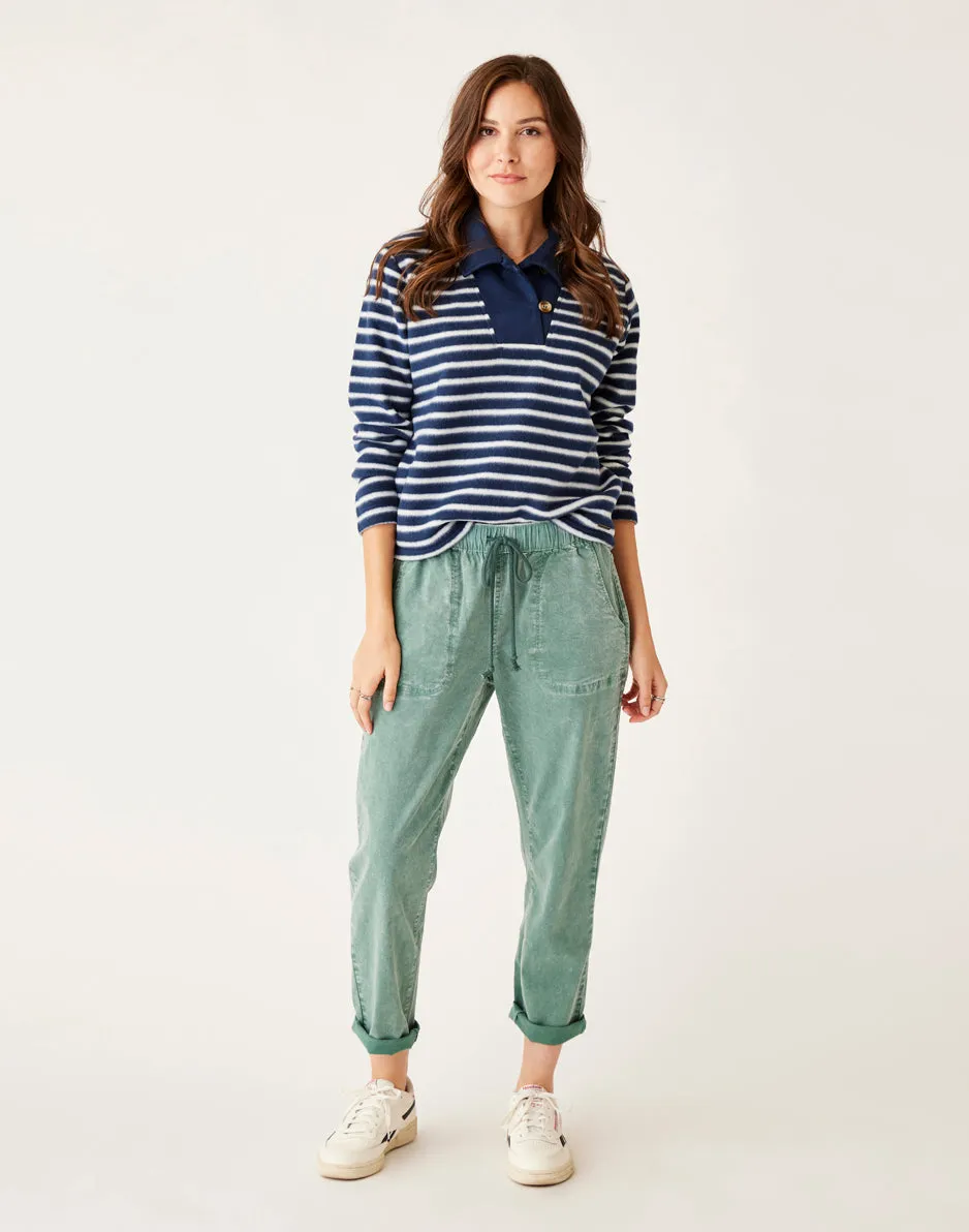 Zoe Twill Pant: Forest sold by Carve Designs