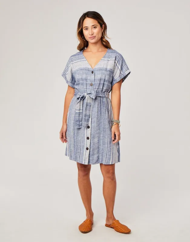 Willow Dress : Coastal Stripe - FINAL SALE sold by Carve Designs
