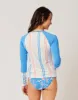 Kona Rashguard: Sunny Stripe w. Bluebay - FINAL SALE sold by Carve Designs