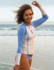 Kona Rashguard: Sunny Stripe w. Bluebay - FINAL SALE sold by Carve Designs