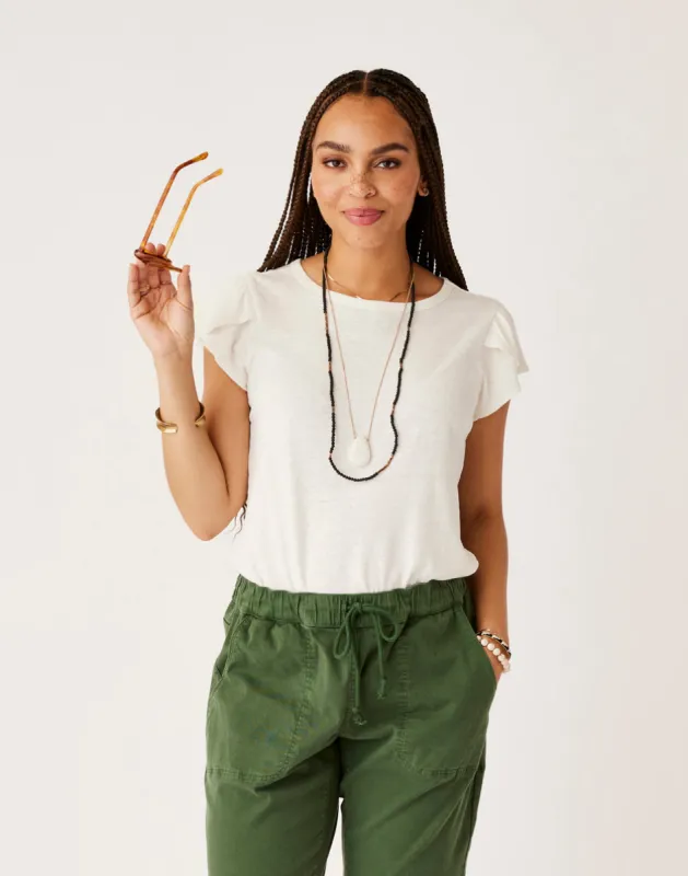 Mila Hemp Top: Cloud sold by Carve Designs