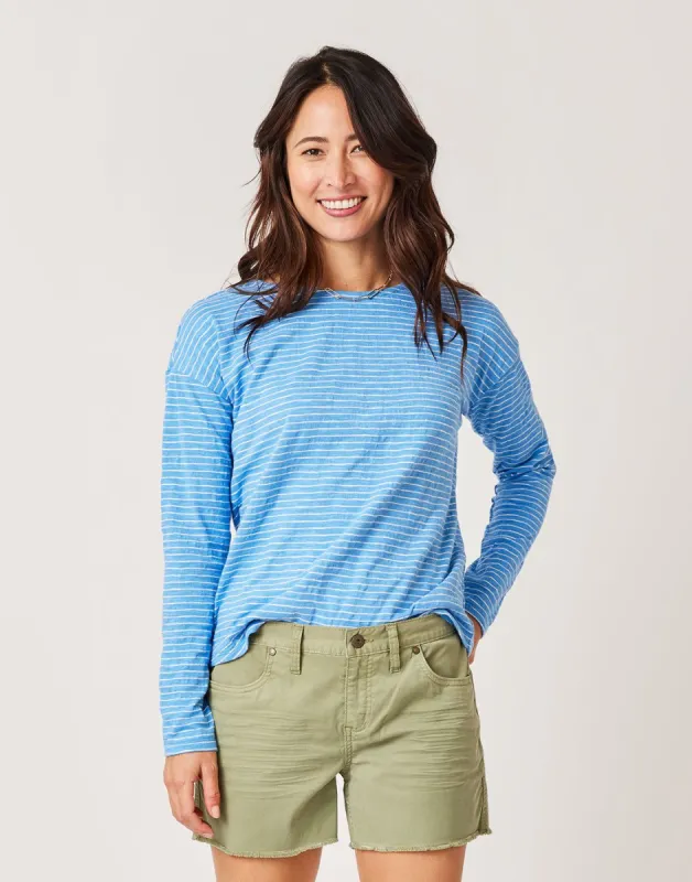 Alexis Top: Bluebay Stripe - FINAL SALE sold by Carve Designs