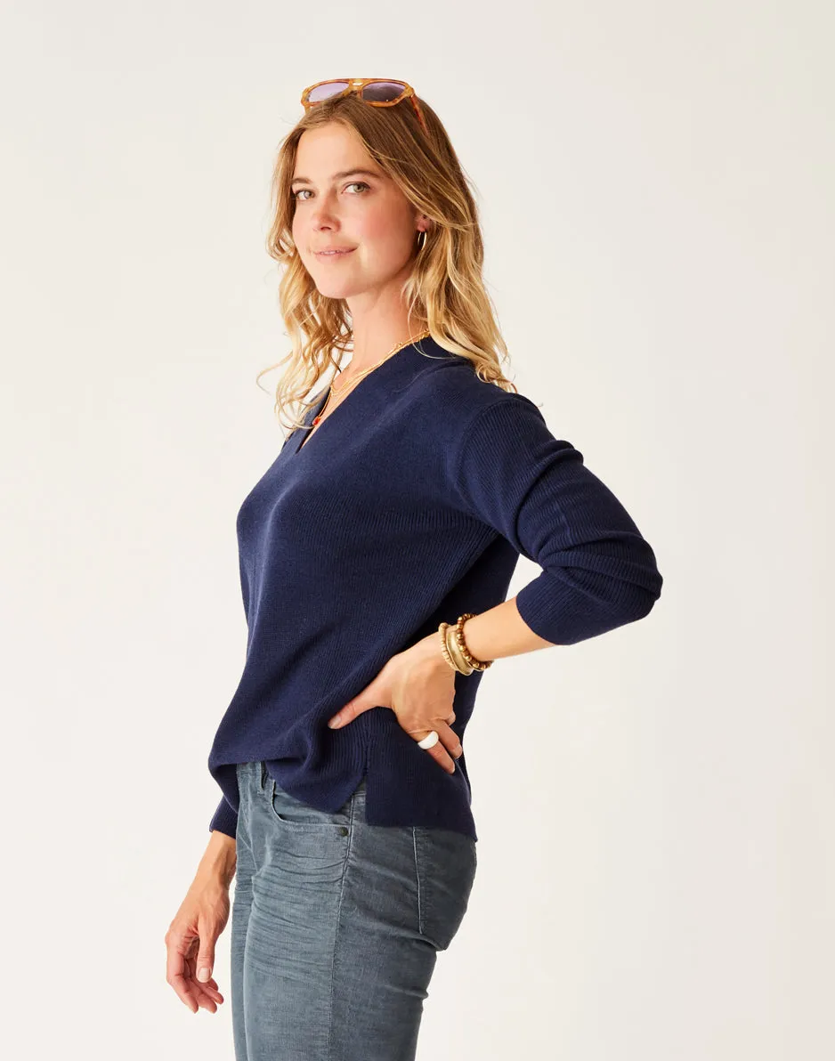 Zella Merino Sweater: Navy sold by Carve Designs product image thumbnail 4