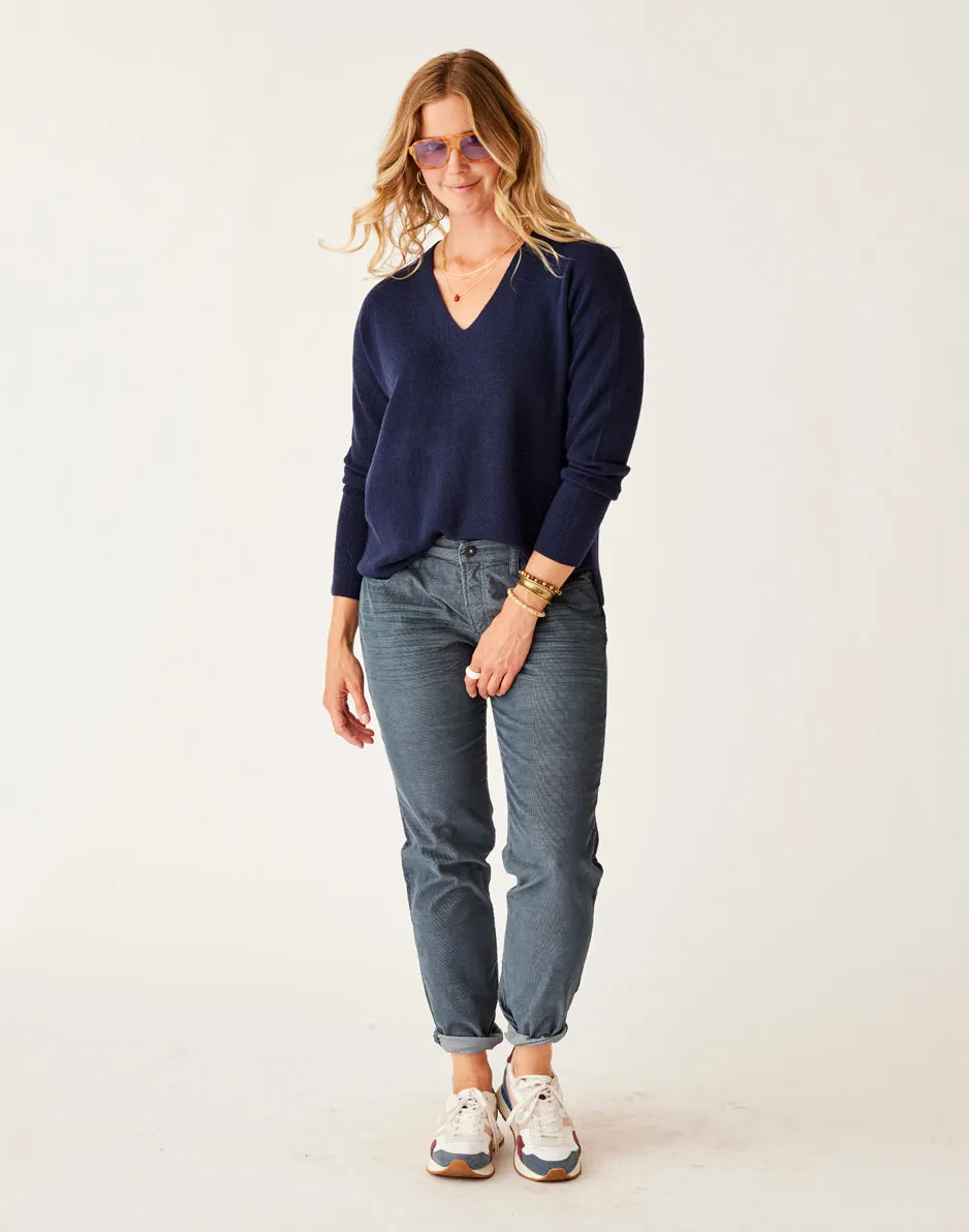 Zella Merino Sweater: Navy sold by Carve Designs product image thumbnail 2