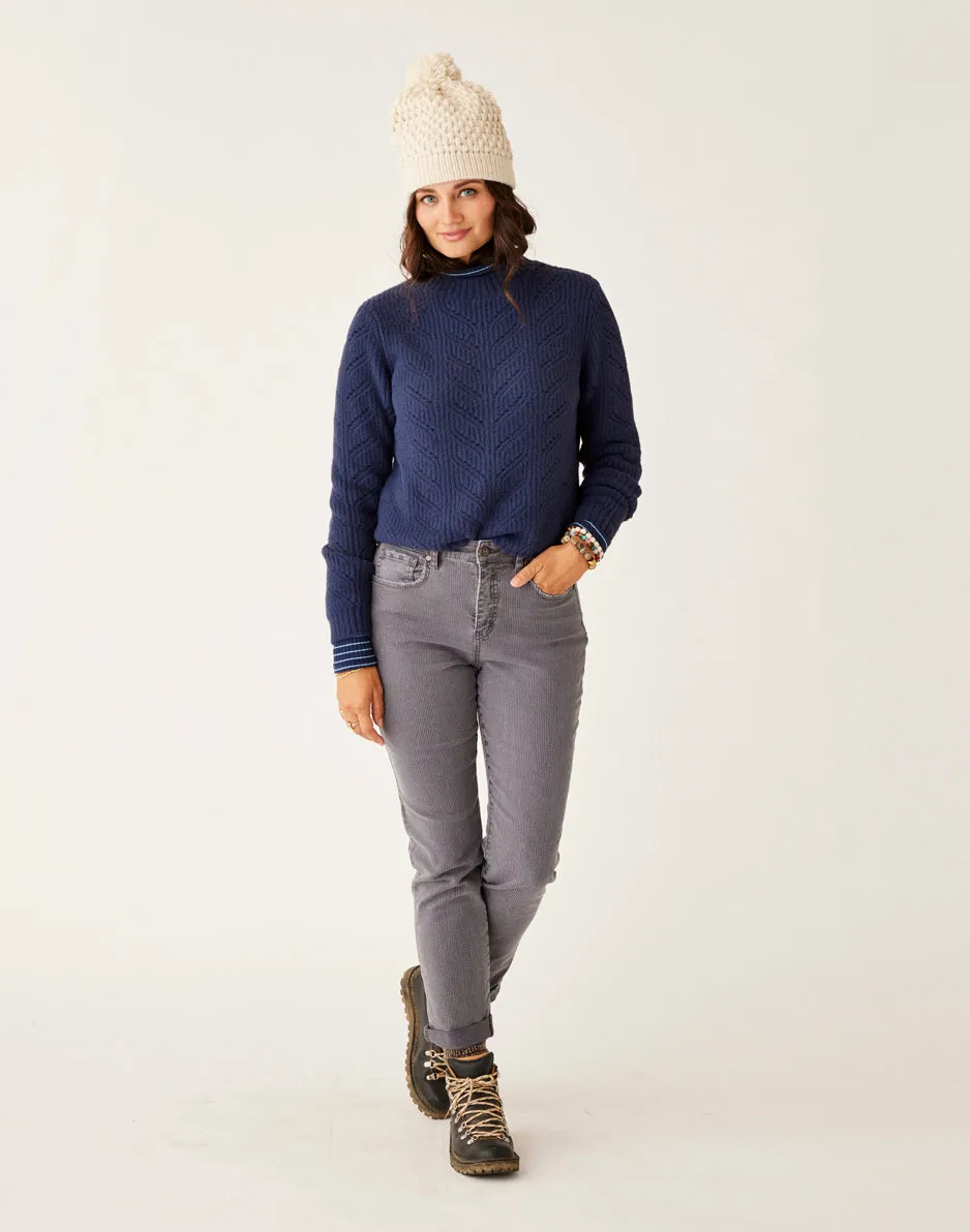 Monroe Sweater: Navy sold by Carve Designs product image thumbnail 5