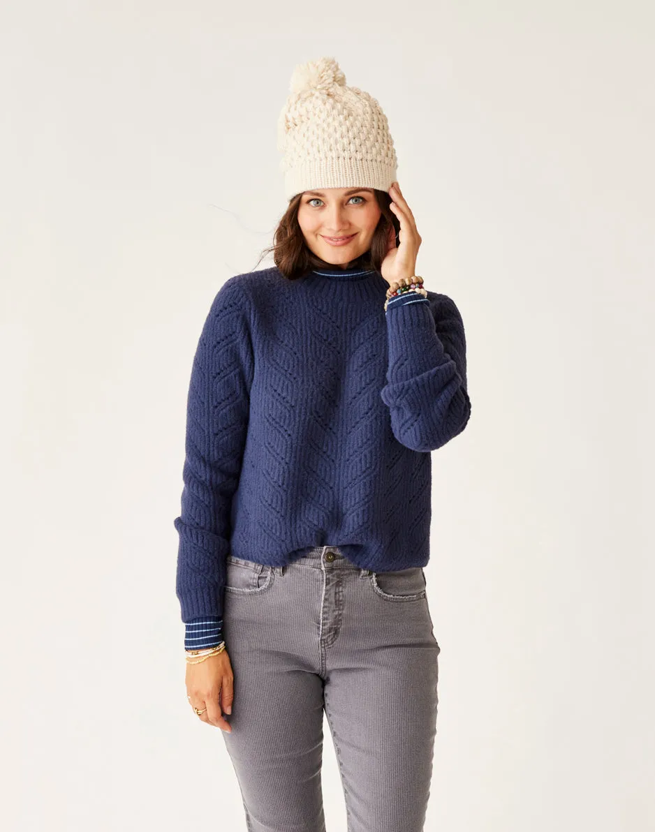 Monroe Sweater: Navy sold by Carve Designs product image thumbnail 2