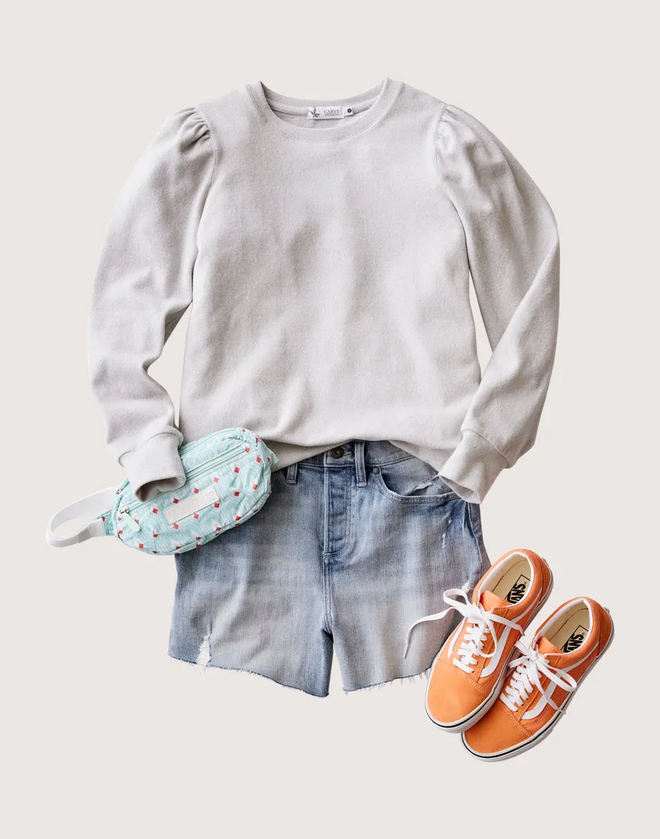 Naomi Sweatshirt: Light Grey Heather sold by Carve Designs product image thumbnail 4