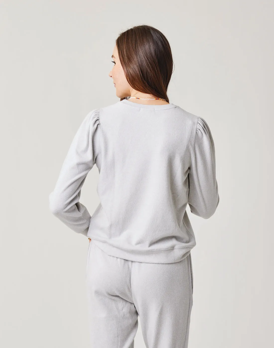 Naomi Sweatshirt: Light Grey Heather sold by Carve Designs product image thumbnail 3