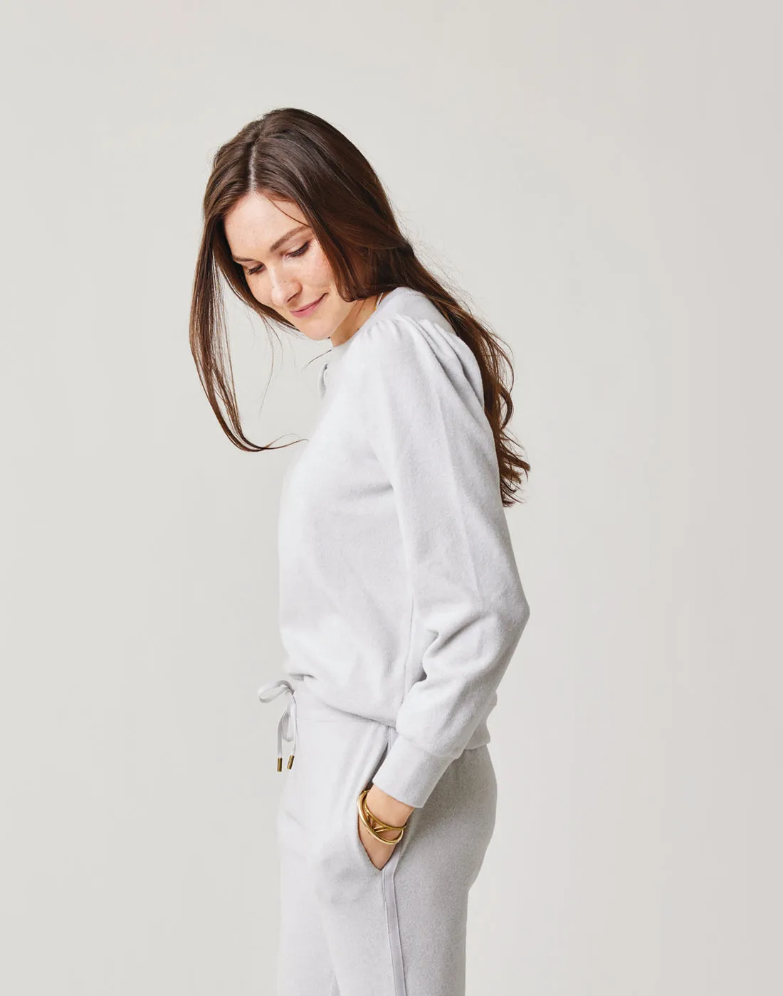 Naomi Sweatshirt: Light Grey Heather sold by Carve Designs product image thumbnail 2