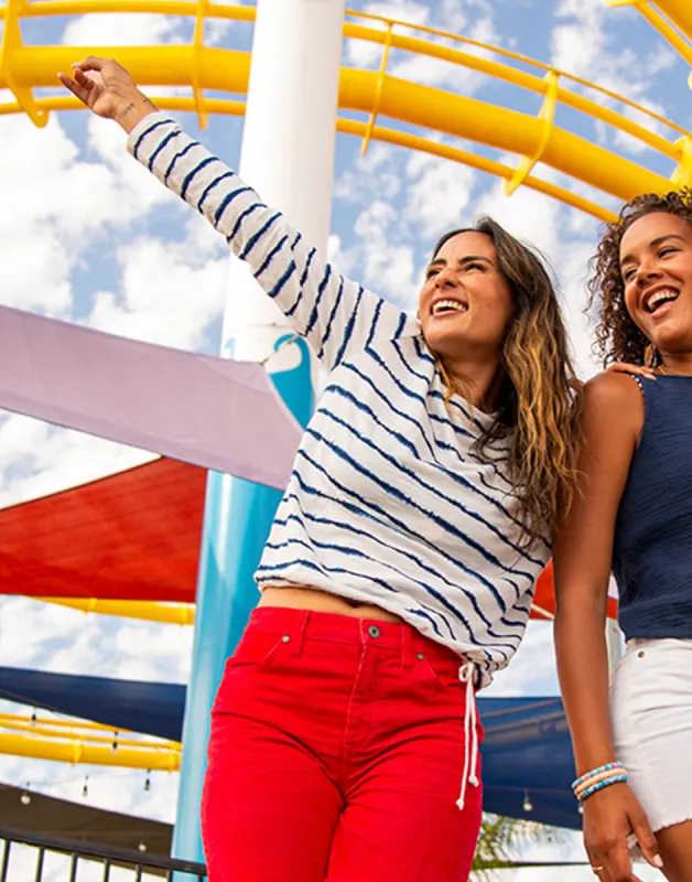 Lorena Top: Navy Tie Dye Stripe - FINAL SALE sold by Carve Designs