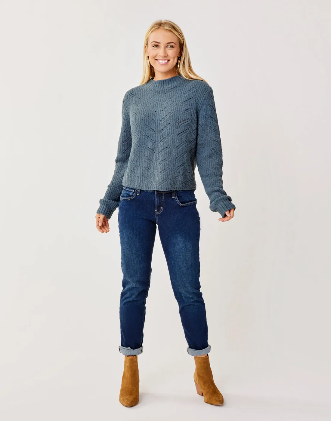 Monroe Sweater: Slate sold by Carve Designs product image thumbnail 5