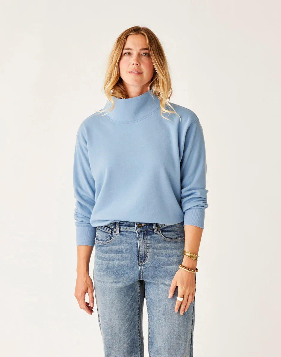 Lennox Fleece Top: Storm sold by Carve Designs