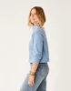 Lennox Fleece Top: Storm sold by Carve Designs
