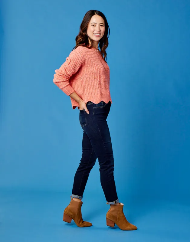 Groton Sweater: Terracotta Heather - FINAL SALE sold by Carve Designs