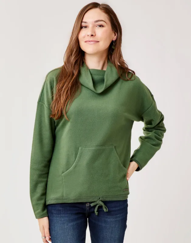 Rowayton Cowl Neck: Cilantro sold by Carve Designs