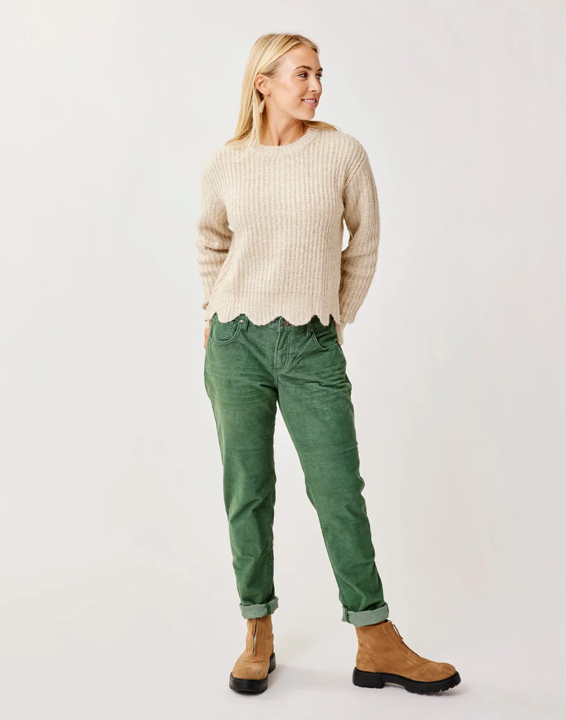 Groton Sweater: Lt. Khaki Marl sold by Carve Designs product image thumbnail 2