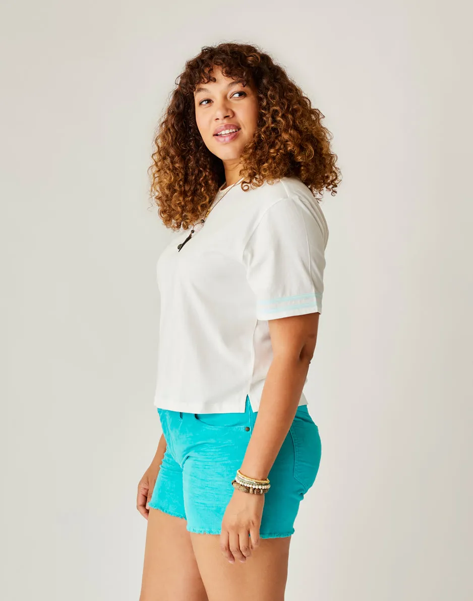 Ainslee Boxy Tee: Cloud sold by Carve Designs product image thumbnail 2