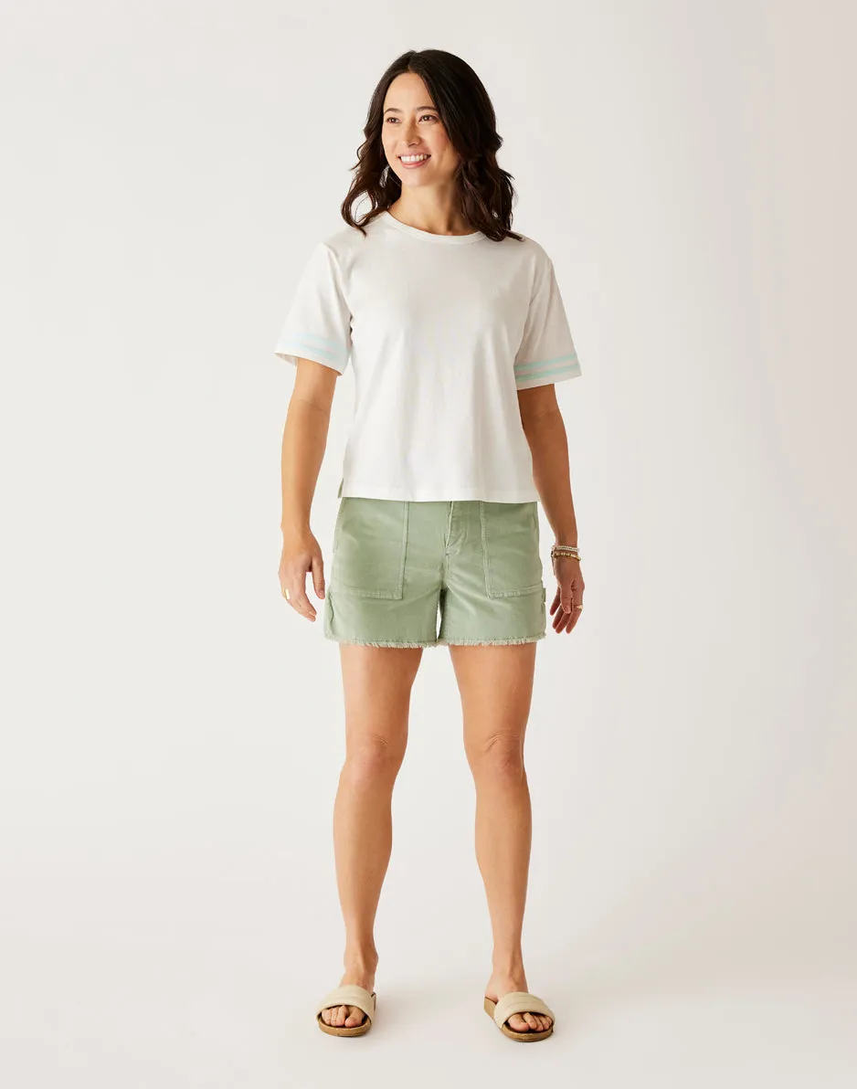 Ainslee Boxy Tee: Cloud sold by Carve Designs product image thumbnail 4