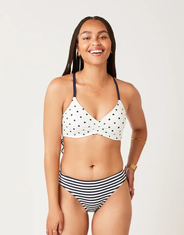 St. Barth Bottom: Navy Stripe - FINAL SALE sold by Carve Designs