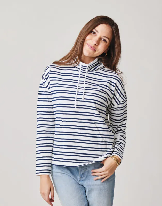 Bodie Funnel Neck: Cloud Breton sold by Carve Designs