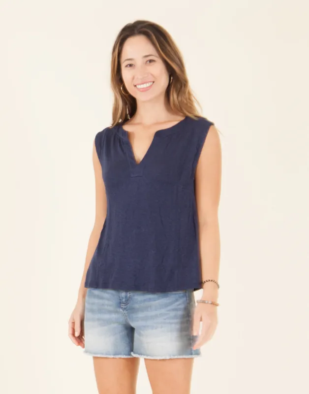 Nicole Top : Navy - FINAL SALE made by Carve Designs