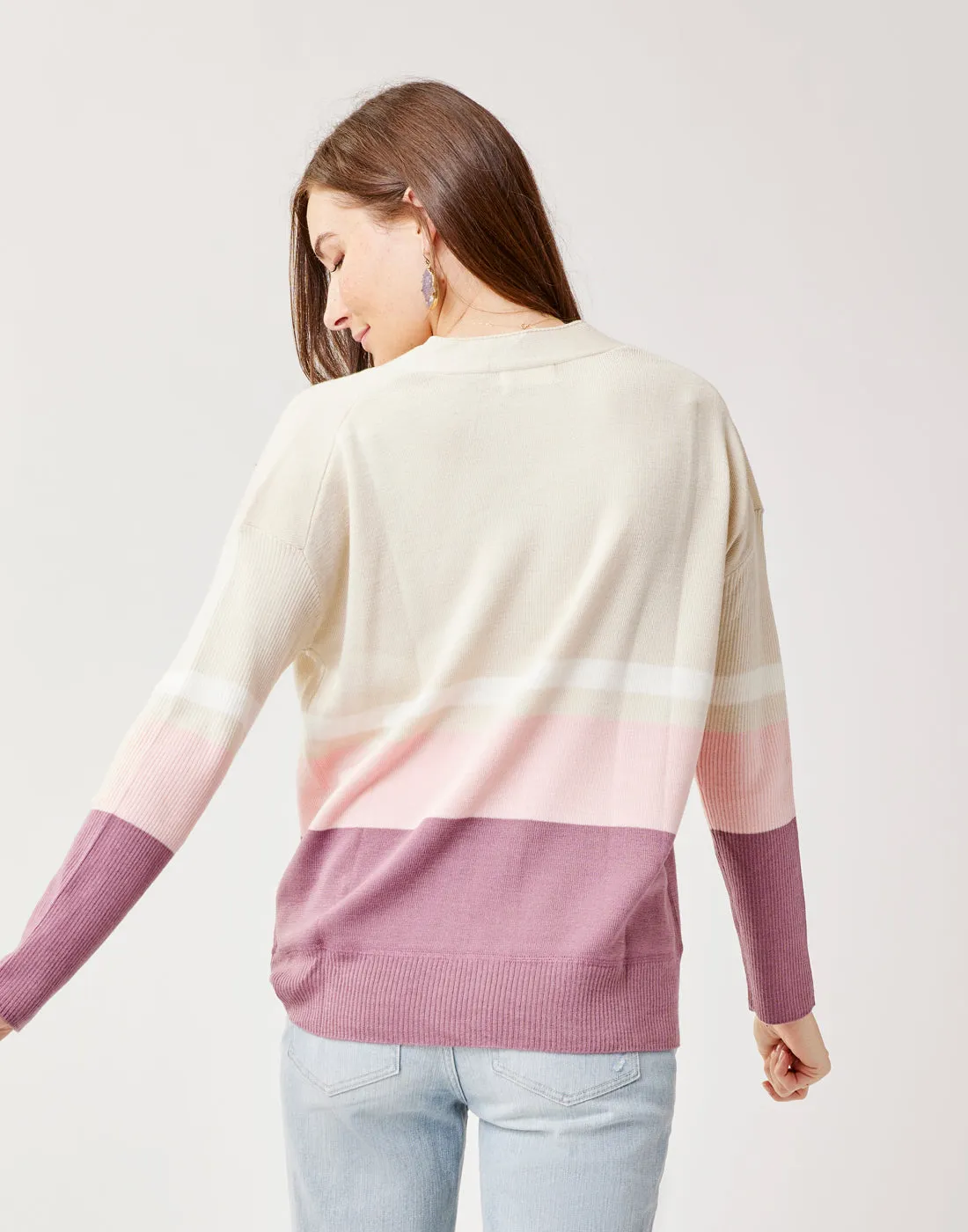 Aurora Sweater: Birch Colorblock sold by Carve Designs product image thumbnail 3