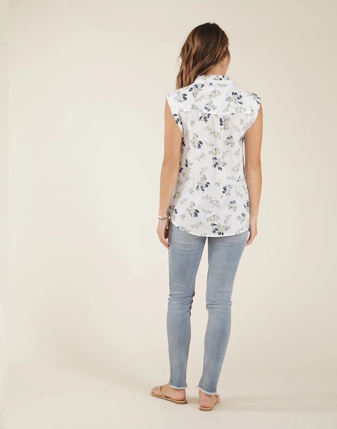 Larkin Shirt: Cloud Margot - FINAL SALE sold by Carve Designs product image thumbnail 4