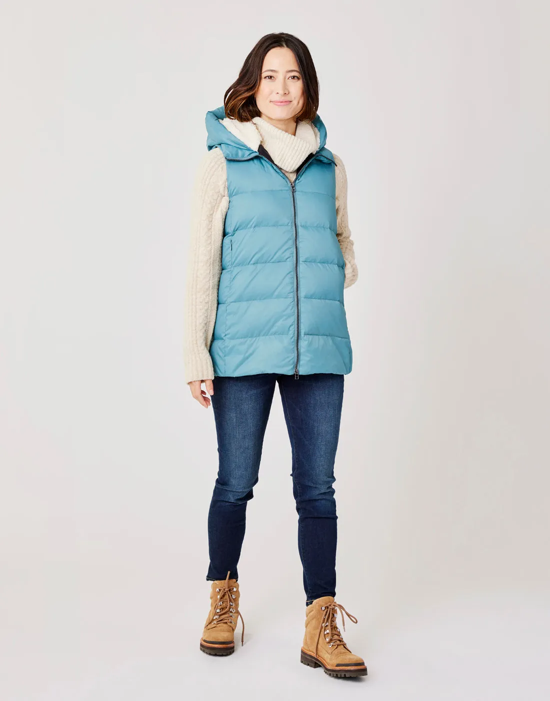 Davos Down Vest: Hydro - FINAL SALE sold by Carve Designs