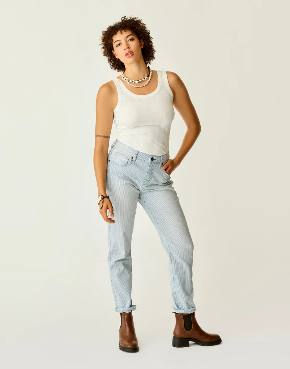 Carson Hi Rise RR Stripe: Indigo Stripe sold by Carve Designs