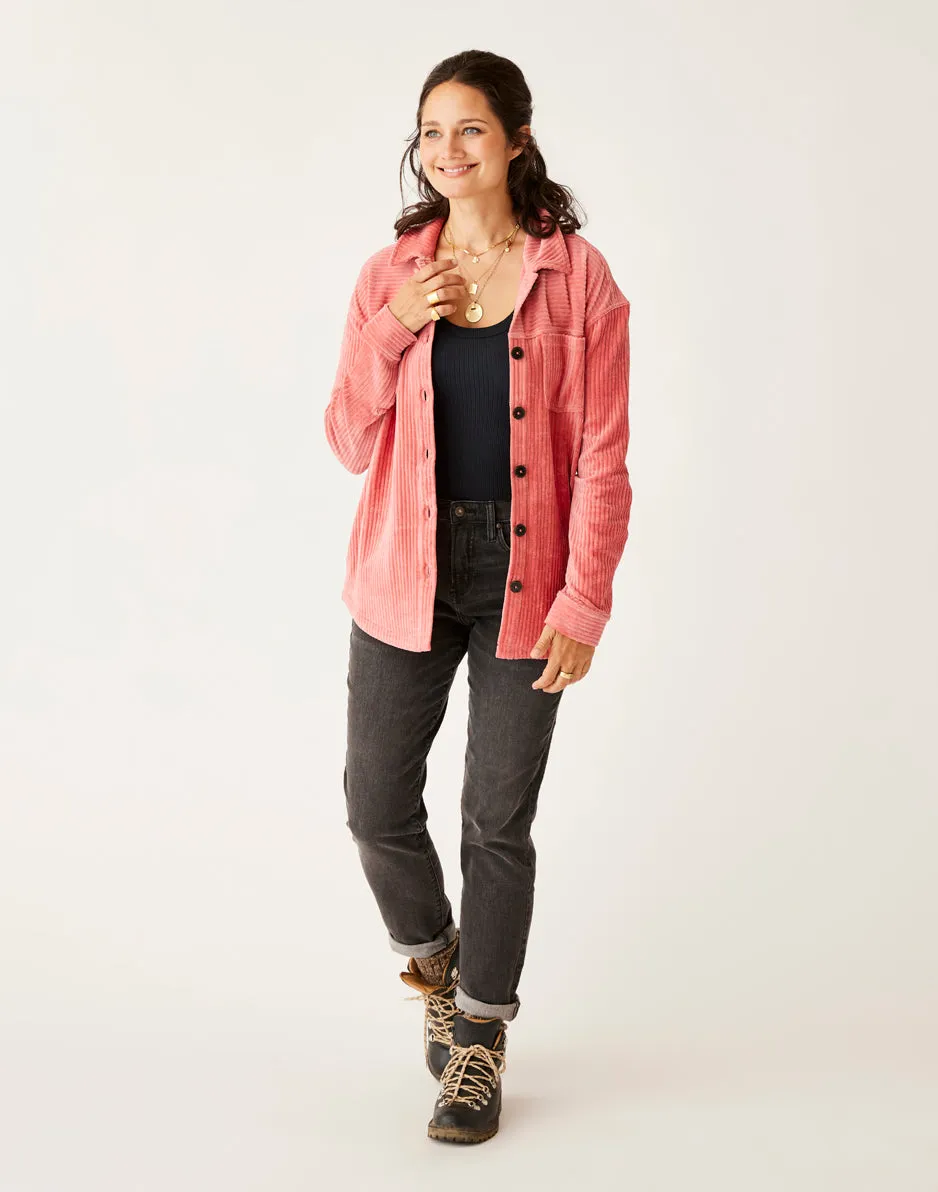 Hudson Stretch Cord Shacket: Henna sold by Carve Designs product image thumbnail 2