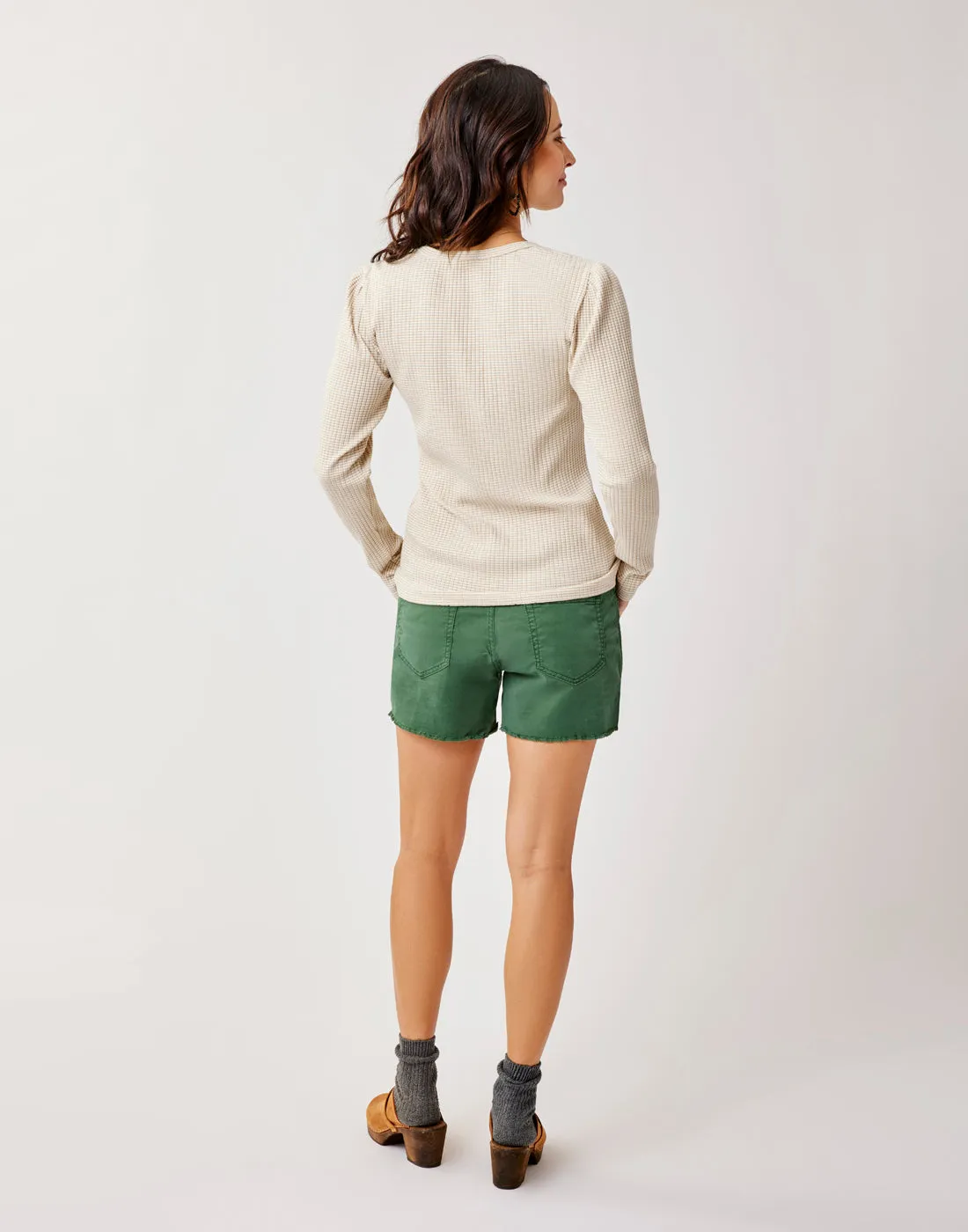 Emma Top: Lt. Khaki Stripe sold by Carve Designs product image thumbnail 3