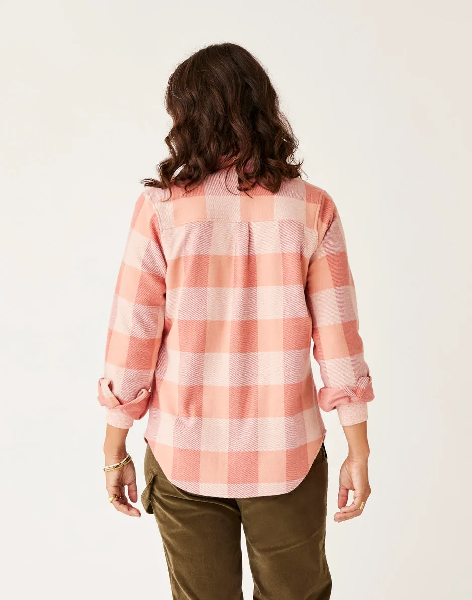 Fairbanks Supersoft Shirt: Lt. Henna Check sold by Carve Designs product image thumbnail 4