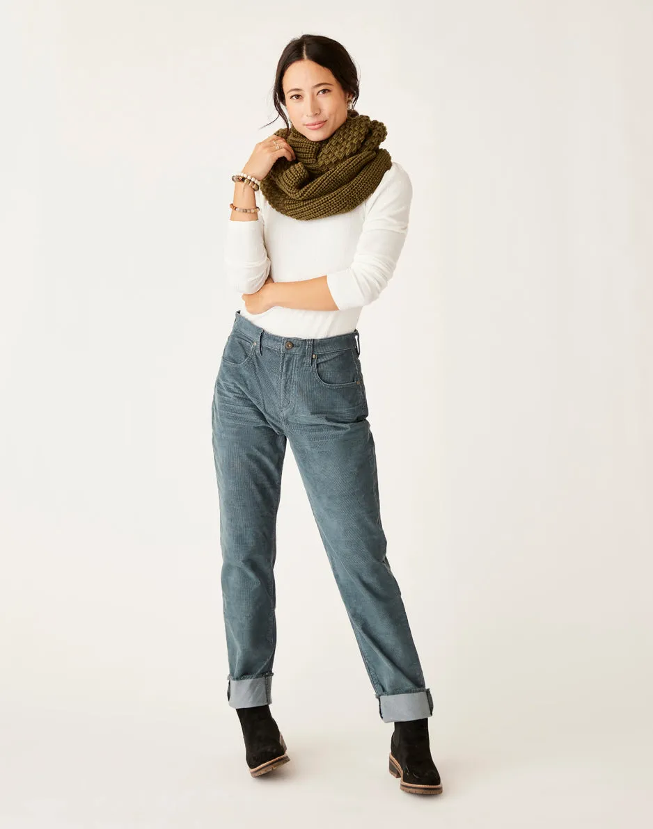 Carson Cord Hi Rise: Slate sold by Carve Designs