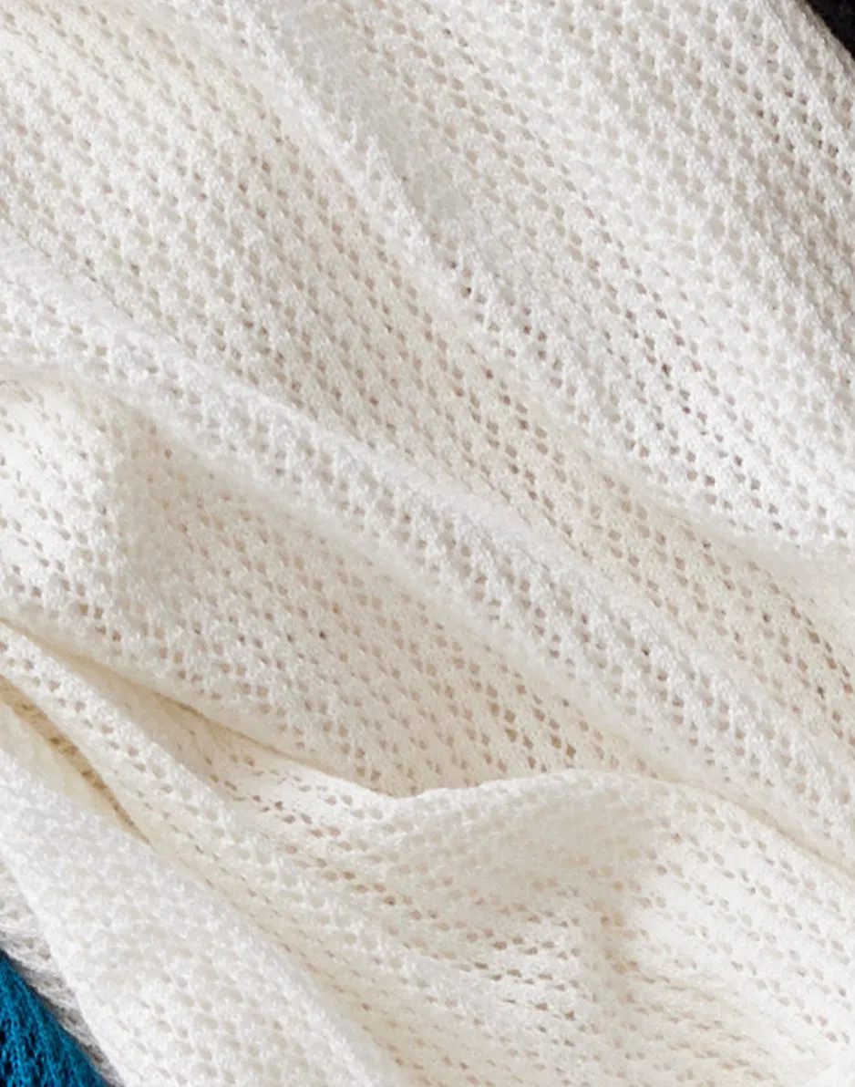 Zella Mesh Pullover: Cloud sold by Carve Designs product image thumbnail 5