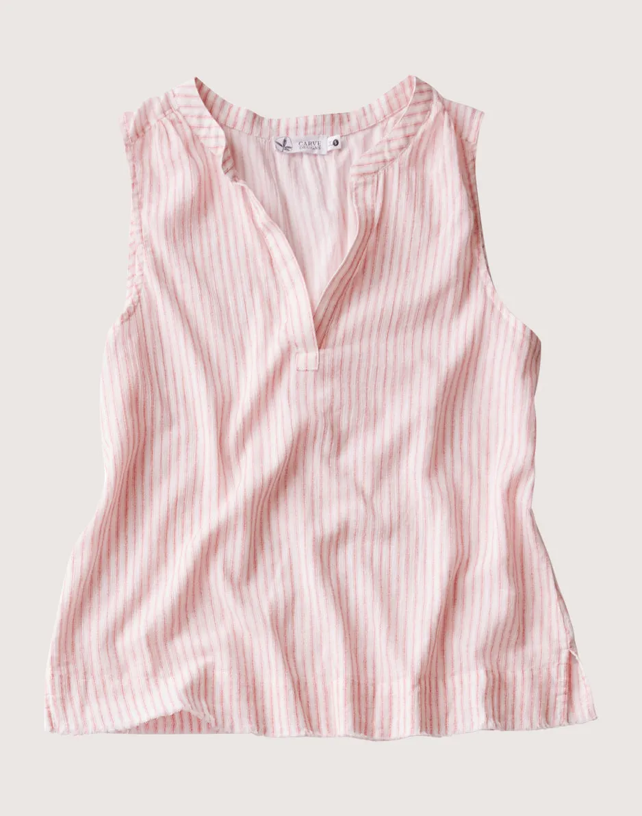 Dylan Tank: Grapefruit Milos Stripe sold by Carve Designs product image thumbnail 4