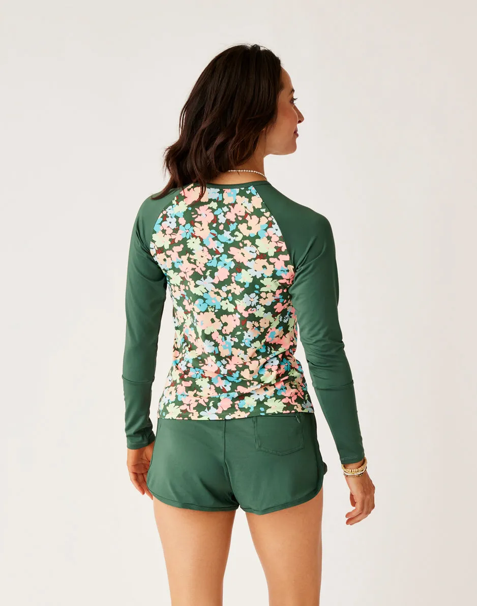 Kona Rashguard: Wildflower w. Cilantro sold by Carve Designs product image thumbnail 3