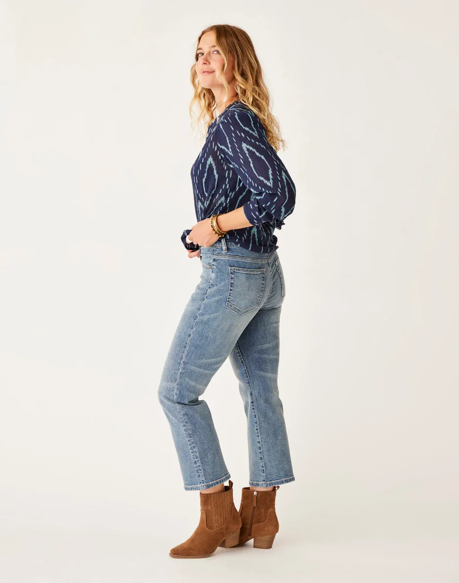 Sylvie Crop Flare: Blue Ridge sold by Carve Designs product image thumbnail 4