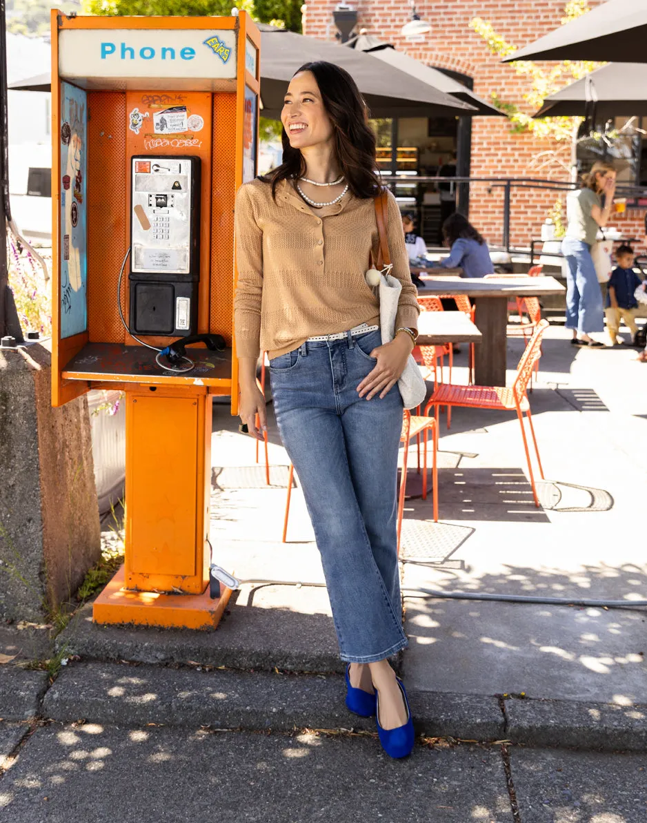 Sylvie Crop Flare: Blue Ridge sold by Carve Designs product image thumbnail 2