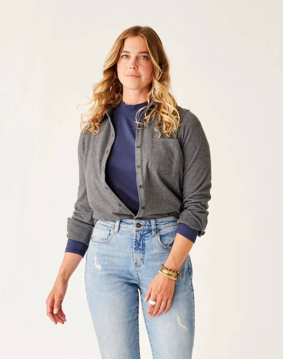 Fairbanks Supersoft Shirt: Black Heather sold by Carve Designs product image thumbnail 4