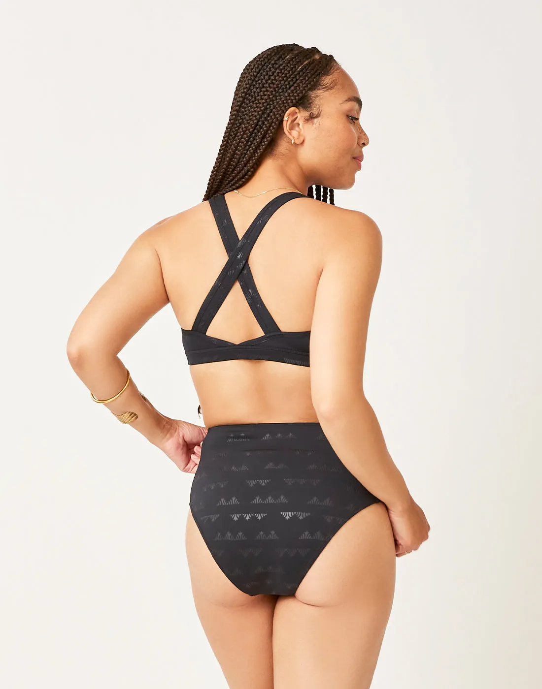 Palisades Bottom: Black Cascade Embossed sold by Carve Designs