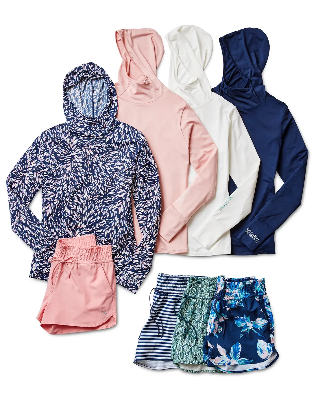 Alani Hooded Sunshirt: Dark Azalea - FINAL SALE sold by Carve Designs product image thumbnail 4