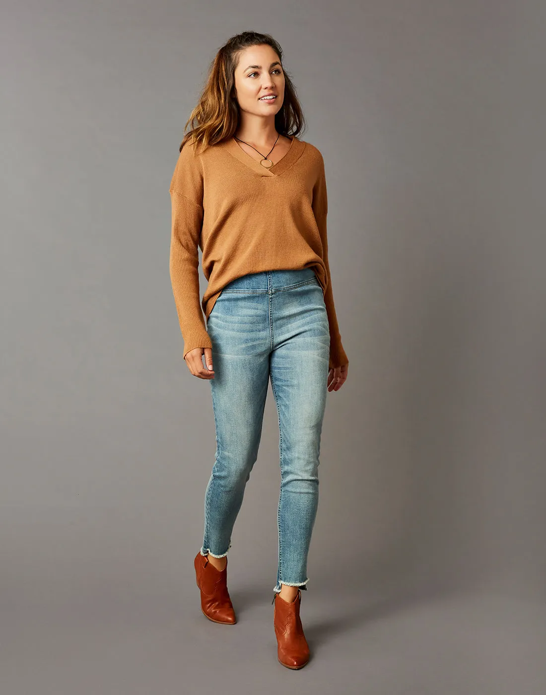 Aurora Sweater: Saddle - FINAL SALE sold by Carve Designs product image thumbnail 2