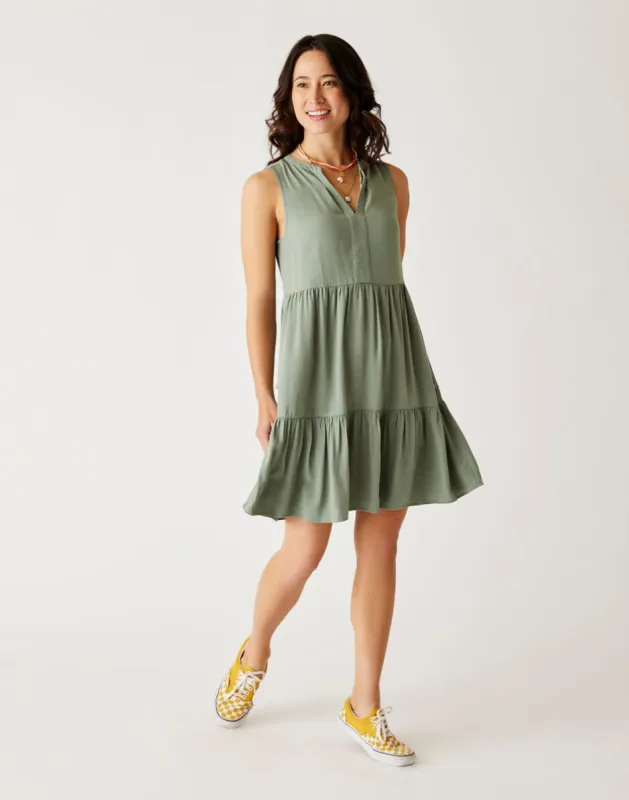 Nellie Dress: Light Cilantro sold by Carve Designs