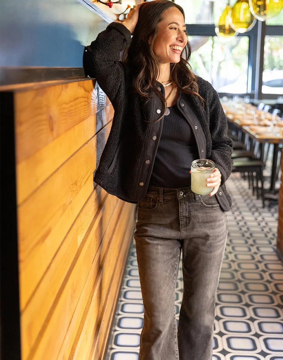 Posie Boucle Jacket: Black sold by Carve Designs