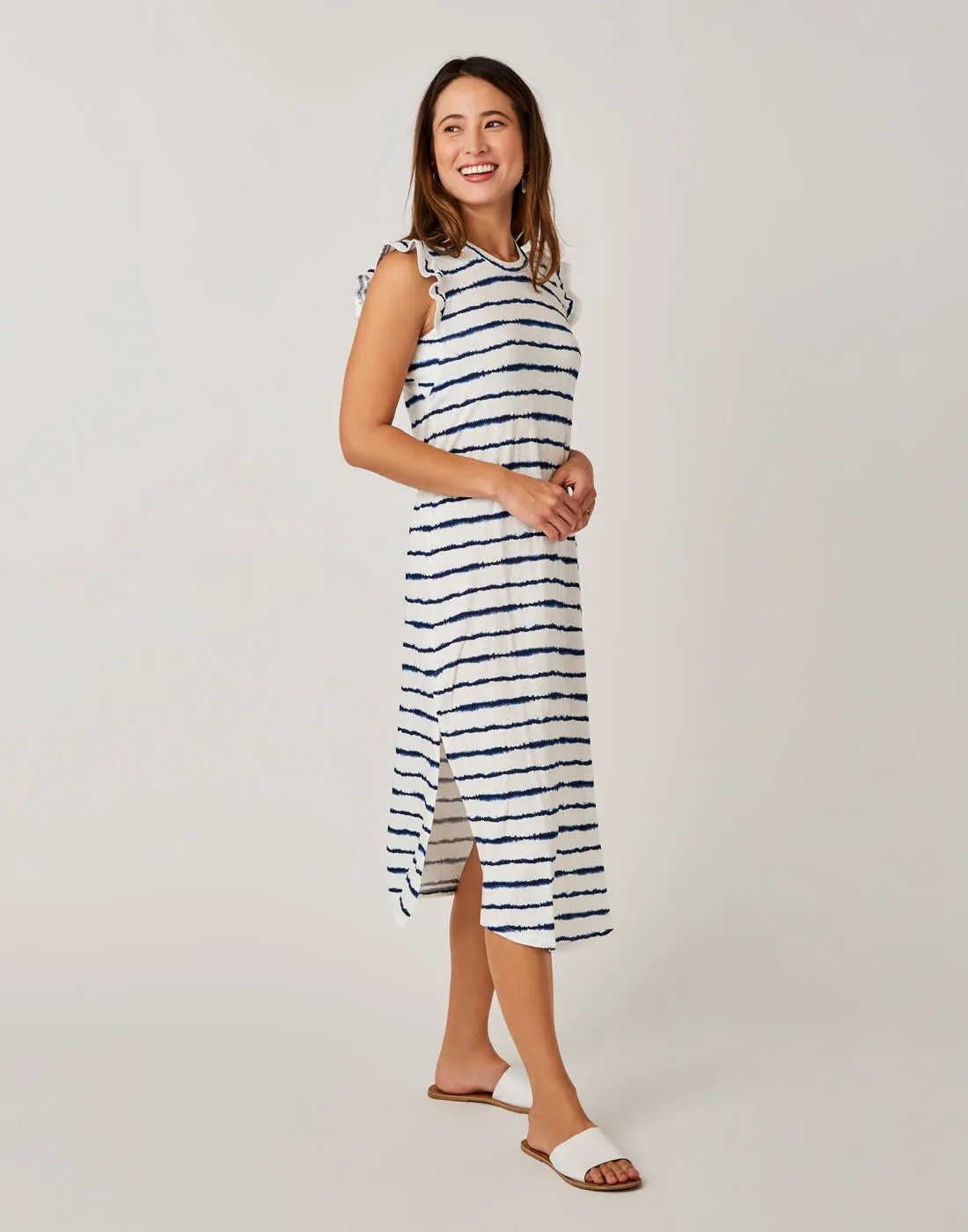 Maeve Dress: Navy Tie Dye Stripe - FINAL SALE sold by Carve Designs product image thumbnail 2