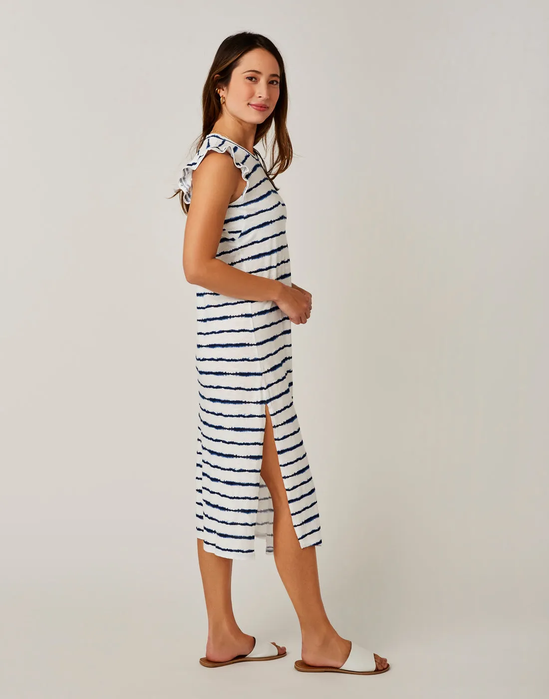 Maeve Dress: Navy Tie Dye Stripe - FINAL SALE sold by Carve Designs product image thumbnail 4